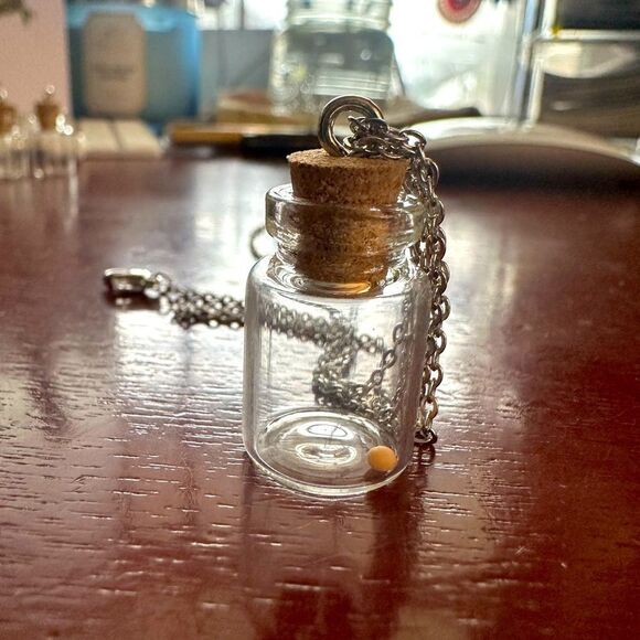 JUST IN☀️Mustard Seed in a Bottle Charm For Necklace Pin Keychains Faith… - Picture 7 of 8